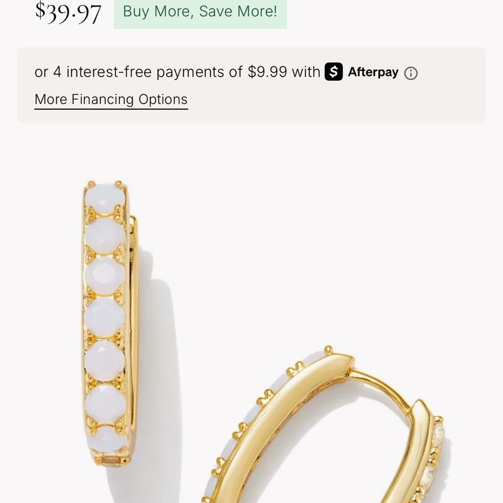 Kendra Scott Chandler Hoop Earrings NWT - Picture 5 of 5